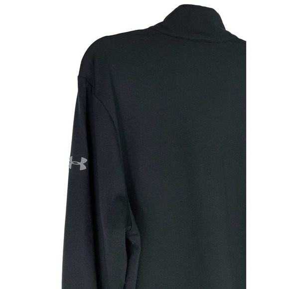 Under Armour Infared Cold Gear Pullover Base Layer Top Medium Black Quarter Zip - Picture 6 of 8